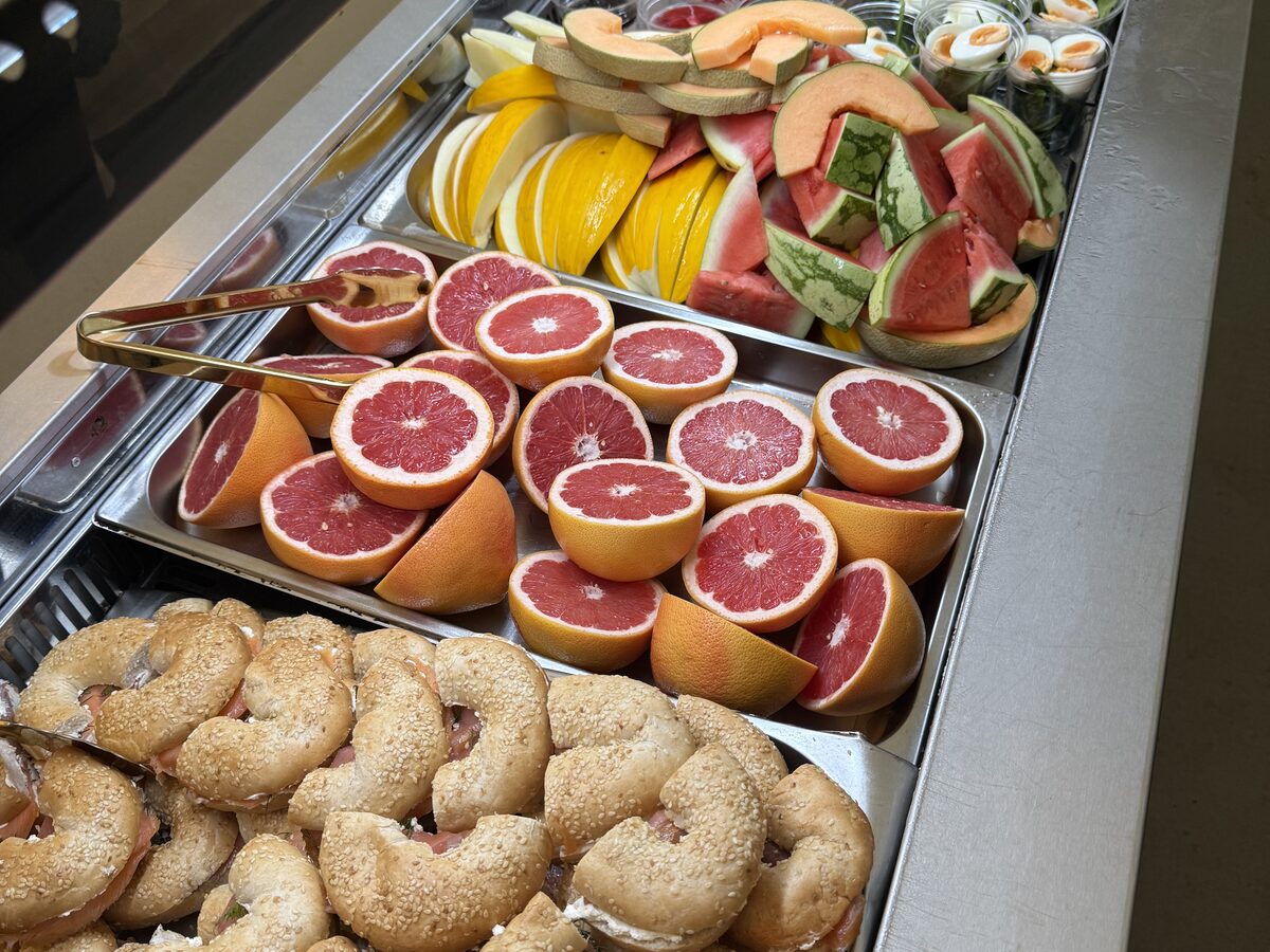 Smoked salmon bagels and grapefruit for breakfast, Burghley 2026