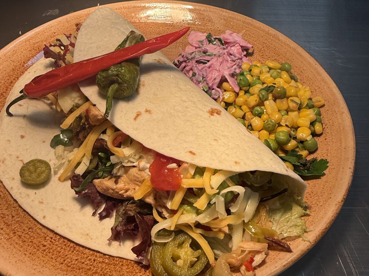 Plated fajita wrap, MOBO Awards 2026