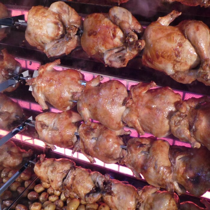 Rotisserie chickens