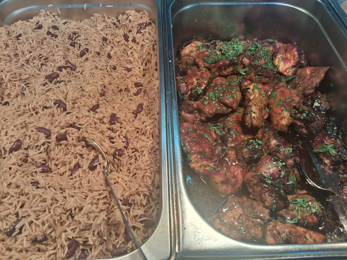 Rice and peas with spiced chicken, Roundhay 2026