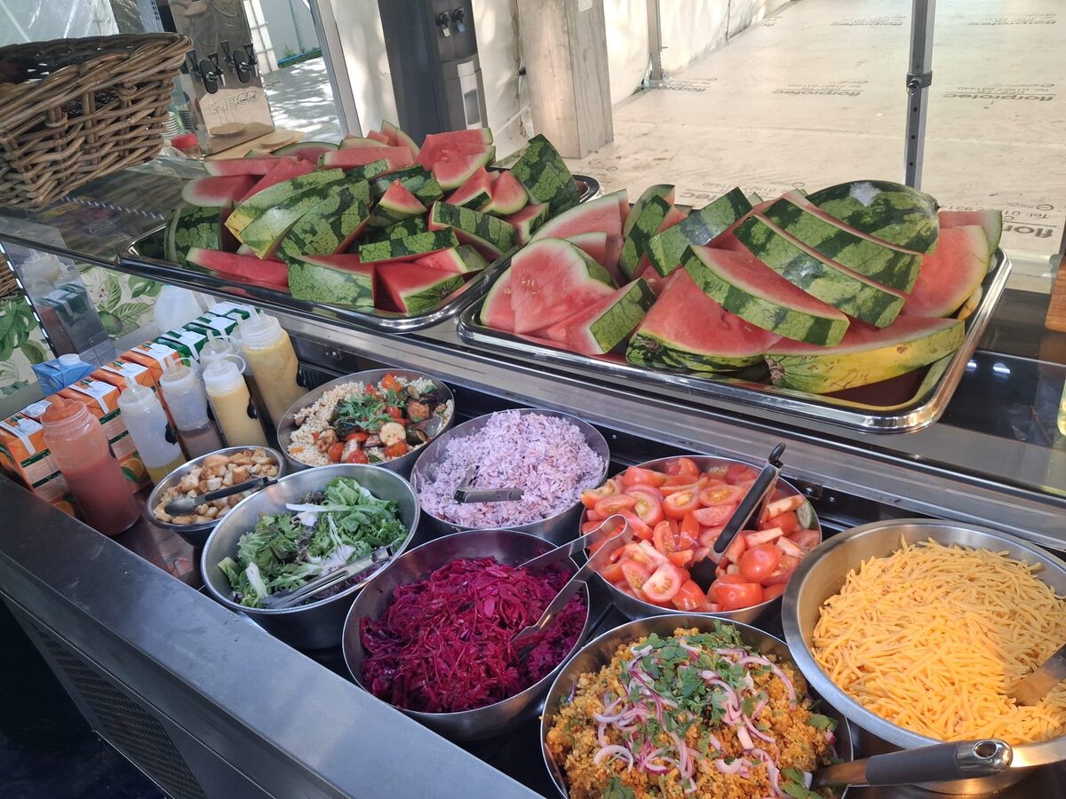 Salad bar and watermelon, Roundhay 2026